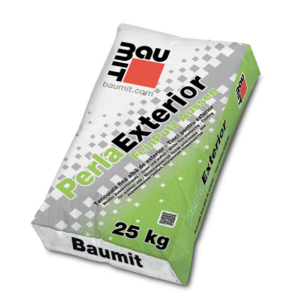 Tencuiala fina alba de exterior (Tinci) Baumit PerlaExterior 25 kg